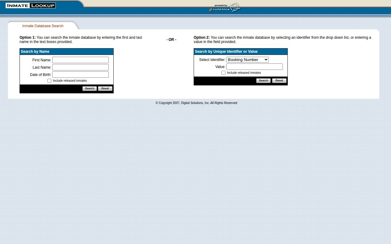 New River Valley Regional Jail released inmate lookup for Carroll County records